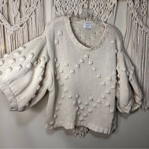 SABO Cream Knit Sweater